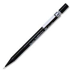 Pentel Sharplet-2 Mechanical Pencil, 0.5 mm, HB (#2.5), Black Lead, Black Barrel (A125A)