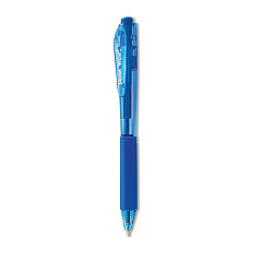 Pentel WOW! Ballpoint Pen, Retractable, Medium 1 mm, Blue Ink, Blue Barrel, Dozen (BK440C)