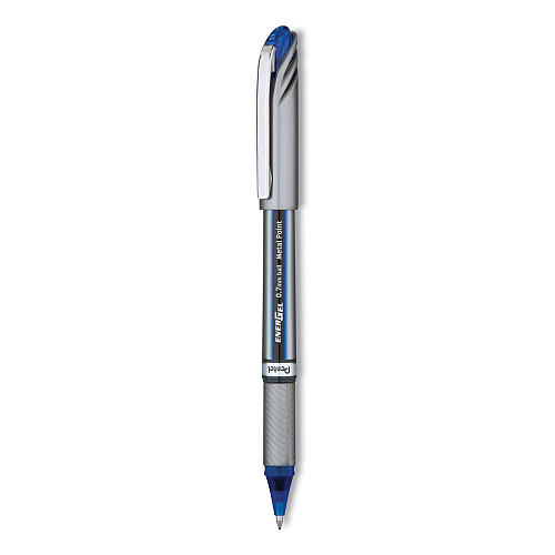 Pentel EnerGel NV Gel Pen, Stick, Medium 0.7 mm, Blue Ink, Blue Barrel, Dozen (BL27C)