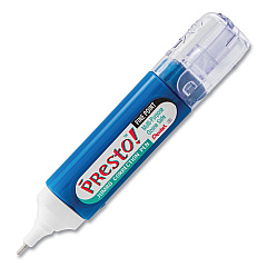 Pentel Presto! Multipurpose Correction Pen, 12 ml, White (ZL31W)