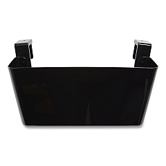 TRU RED Unbreakable Plastic Wall File, Letter Size, 13" x 3.69" x 7.17", Black (24380820)