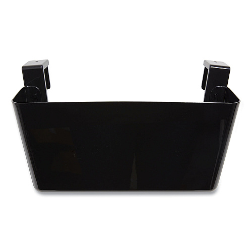 TRU RED Unbreakable Plastic Wall File, Letter Size, 13" x 3.69" x 7.17", Black (24380820)