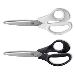 TRU RED Stainless Steel Scissors, 8" Long, 3.58" Cut Length, Assorted Straight Handles, 2/Pack (24380494)