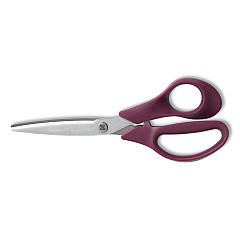 TRU RED Stainless Steel Scissors, 8" Long, 3.58" Cut Length, Purple Straight Handle (24380504)