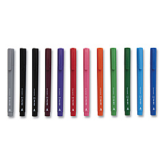 TRU RED Permanent Marker, Pen-Style, Fine Bullet Tip, Assorted Colors, 12/Pack (24376650)