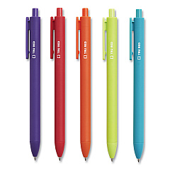 TRU RED Quick Dry Gel Pen, Retractable, Medium 0.7 mm, Assorted Ink and Barrel Colors, 5/Pack (24377024)