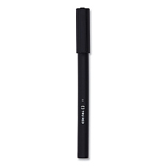 TRU RED Quick Dry Gel Pen, Stick, Fine 0.5 mm, Black Ink, Black Barrel, Dozen (24377030)