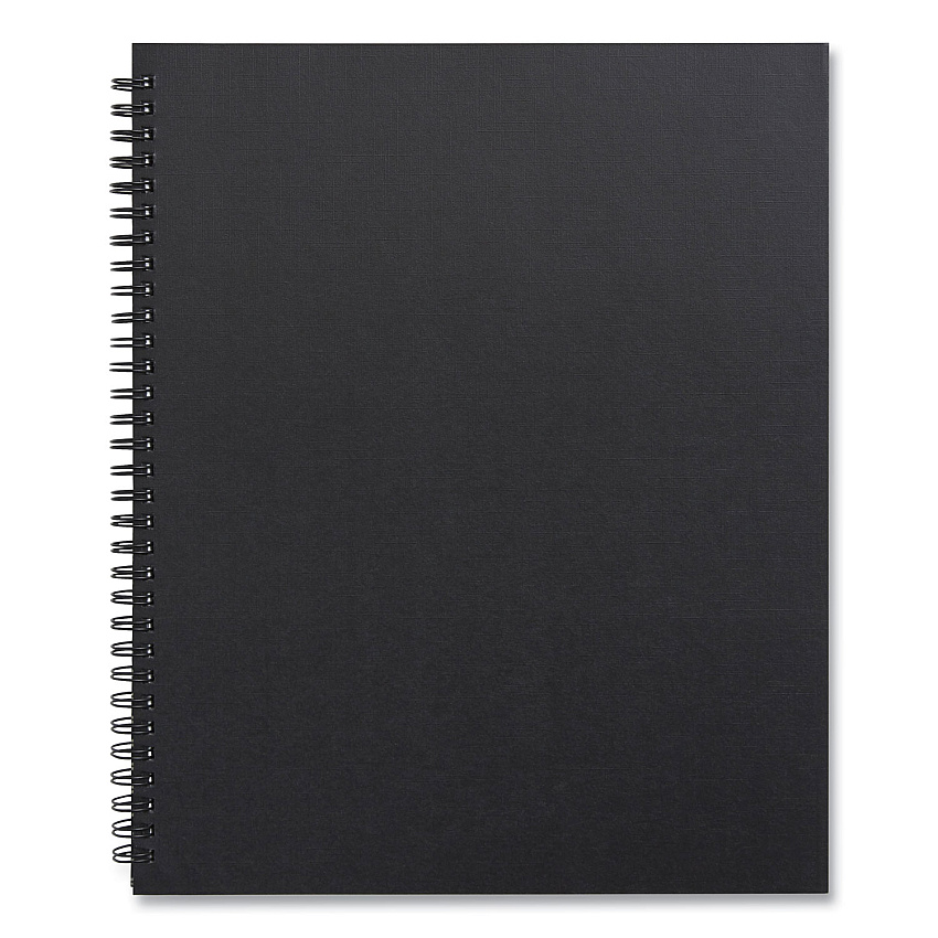 TRU RED Wirebound Soft-Cover Project-Planning Notebook, 1 Subject, Project-Management Format, Black Cover, 11 x 8.5, 80 Sheets (24377299)