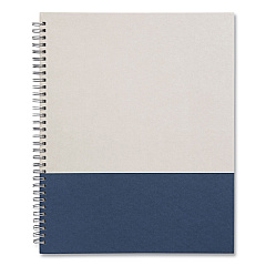 TRU RED Wirebound Hardcover Notebook, 1 Subject, Narrow Rule, Gray/Blue Cover, 11 x 8.5, 80 Sheets (24383520)