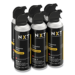 NXT Technologies Electronics Air Duster, 10 oz Can, 6/Pack (24401447)