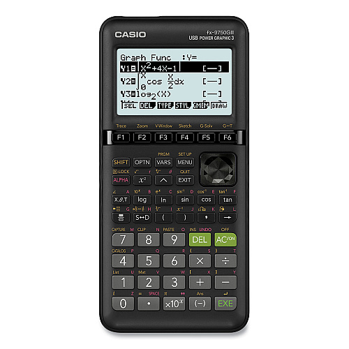 Casio FX-9750GIII 3rd Edition Graphing Calculator, 21-Digit LCD, Black