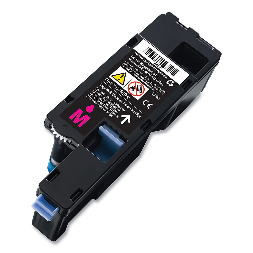 Dell 4J0X7 Toner, 1,000 Page-Yield, Magenta