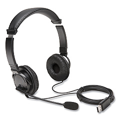 Kensington Hi-Fi Headphones with Microphone, Black (K97601WW)