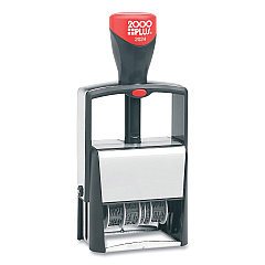 COSCO 2000PLUS Classic Line Message Dater, Self-Inking, 12 Phrases, 5 Years, 1.75 x 0.25, Black (11227010173)