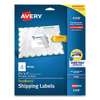 Avery 8168 Shipping Labels