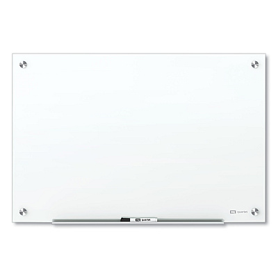 Quartet Brilliance Glass Dry-Erase Boards, 48 x 36, White Surface (G24836W)