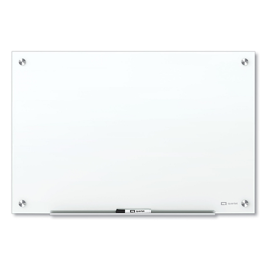 Quartet Brilliance Glass Dry-Erase Boards, 48 x 36, White Surface (G24836W)