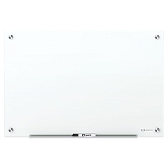 Quartet Brilliance Glass Dry-Erase Boards, 96 x 48, White Surface (G29648W)