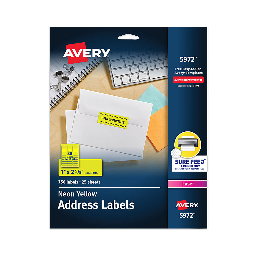 Avery 5972 High-Visibility ID Labels