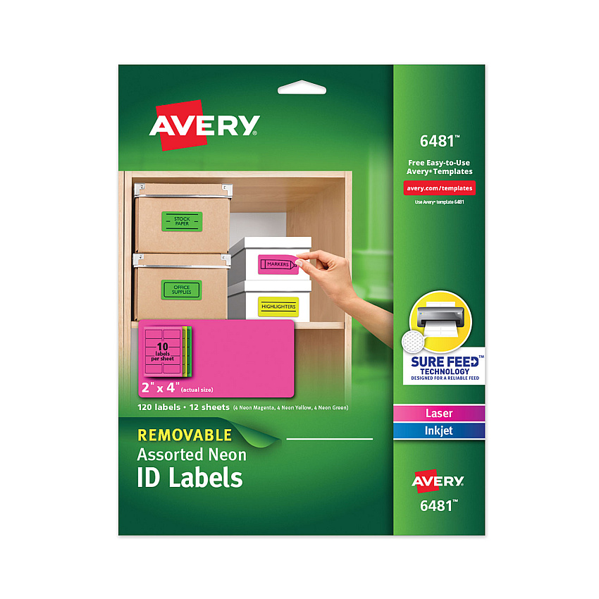 Avery 6481 High-Visibility ID Labels