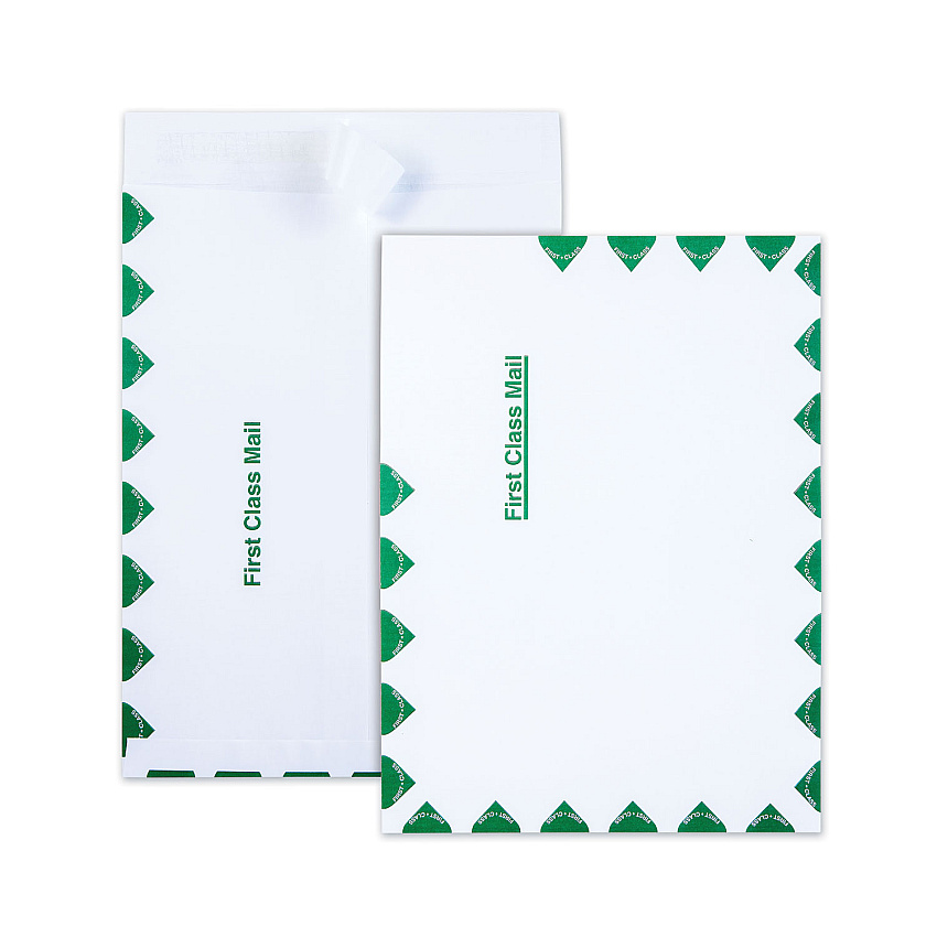Quality Park Ship-Lite Envelope, #10 1/2, Cheese Blade Flap, Redi-Strip Closure, 9 x 12, White, 100/Box (S3615)