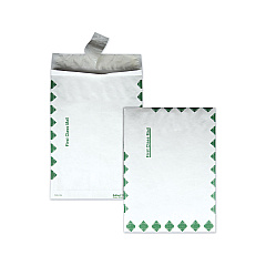 Survivor Open End Expansion Mailers, First Class, Heavyweight Tyvek, #13 1/2, Square Flap, Redi-Strip Closure, 10 x 13, White,100/CT (R4210)
