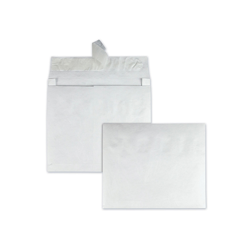 Survivor Open Side Expansion Mailers, Heavyweight Tyvek, #13 1/2, Square Flap, Redi-Strip Closure, 10 x 13, White, 100/Carton (R4430)
