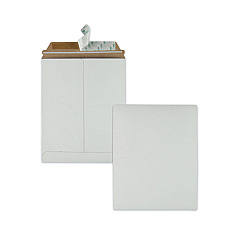 Quality Park Extra-Rigid Photo/Document Mailer, Cheese Blade Flap, Self-Adhesive Closure, 9 x 11.5, White, 25/Box (64014)