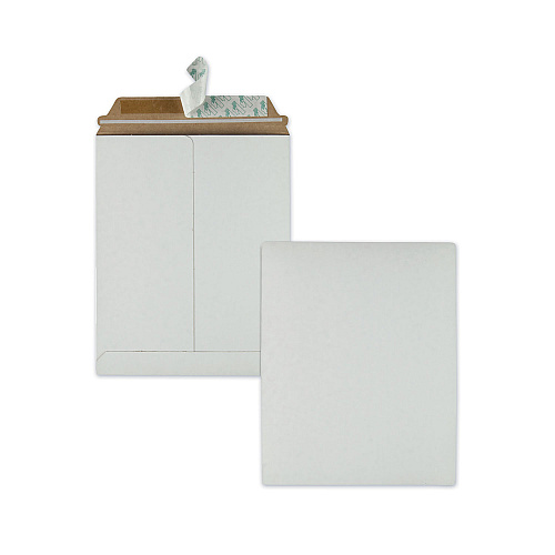 Quality Park Extra-Rigid Photo/Document Mailer, Cheese Blade Flap, Self-Adhesive Closure, 9 x 11.5, White, 25/Box (64014)