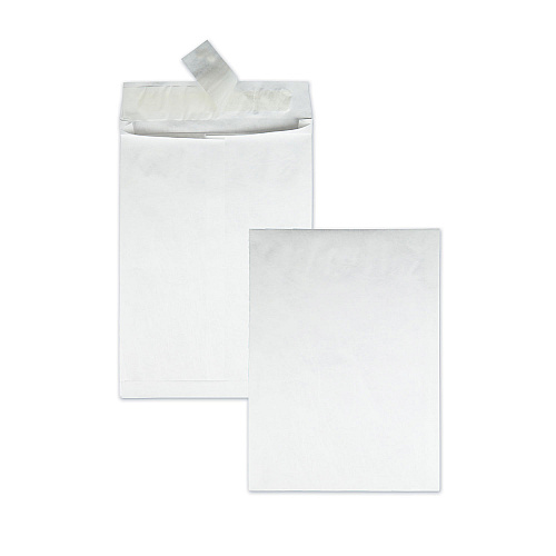 Survivor Open End Expansion Mailers, Heavyweight Tyvek, #13 1/2, Square Flap, Redi-Strip Closure, 10 x 13, White, 100/Carton (R4200)