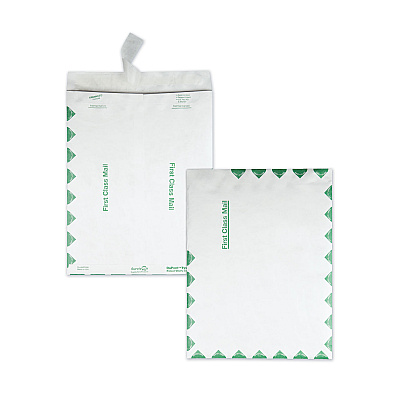 Survivor Catalog Mailers, Lightweight Tyvek, #13 1/2, Square Flap, Redi-Strip Closure, 10 x 13, White, 100/Box (R1590)
