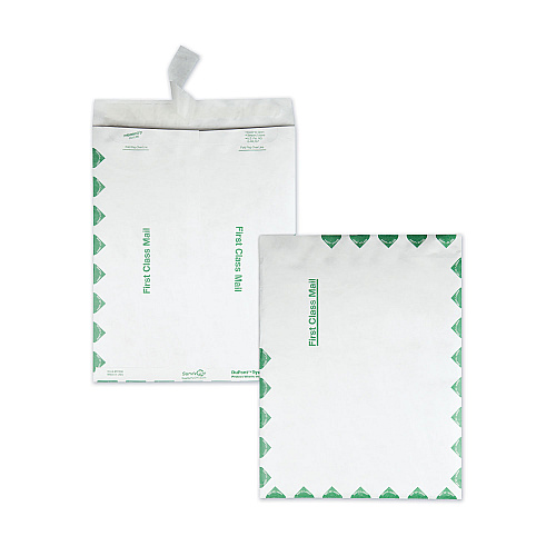 Survivor Catalog Mailers, Lightweight Tyvek, #13 1/2, Square Flap, Redi-Strip Closure, 10 x 13, White, 100/Box (R1590)
