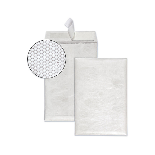 Survivor Bubble Mailer of DuPont Tyvek, #0, Air Cushion Lining, Redi-Strip Closure, 6.5 x 9.5, White, 25/Box (R7501)