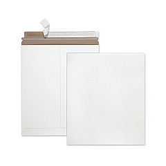 Quality Park Extra-Rigid Photo/Document Mailer, Cheese Blade Flap, Self-Adhesive Closure, 12.75 x 15, White, 25/Box (64019)