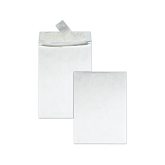 Survivor Open End Expansion Mailers, Lightweight Tyvek, #13 1/2, Square Flap, Redi-Strip Closure, 10 x 13, 1.5" Exp, White, 25/Box (R4202)