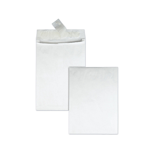 Survivor Open End Expansion Mailers, Lightweight Tyvek, #13 1/2, Square Flap, Redi-Strip Closure, 10 x 13, 1.5" Exp, White, 25/Box (R4202)