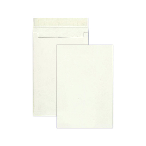 Survivor Open End Expansion Mailers, Lightweight Tyvek, #15 1/2, Cheese Blade Flap, Redi-Strip Closure, 12 x 16, White, 25/Box (R4292)