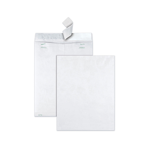 Survivor Catalog Mailers, Lightweight Tyvek, #15 1/2, Square Flap, Redi-Strip Closure, 12 x 16, White, 100/Box (R1790)