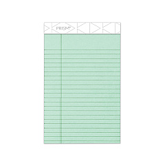TOPS Prism + Colored Writing Pads, Narrow Rule, 50 Pastel Green 5 x 8 Sheets, 12/Pack (63090)