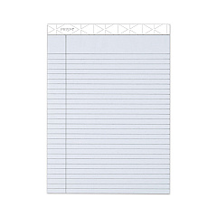 TOPS Prism + Colored Writing Pads, Wide/Legal Rule, 50 Pastel Gray 8.5 x 11.75 Sheets, 12/Pack (63160)