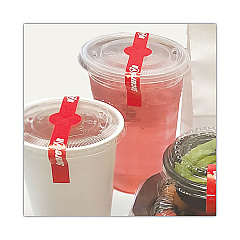 National Checking Company SecureIT Tamper Evident Labels, Secure It, 7", Red, 250/Roll, 2 Rolls/Pack (P17SI2)