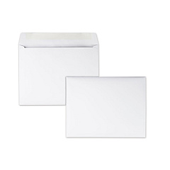Quality Park Open-Side Booklet Envelope, #10 1/2, Hub Flap, Gummed Closure, 9 x 12, White, 100/Box (37693)