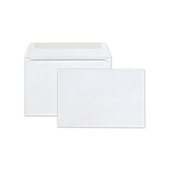 Quality Park Open-Side Booklet Envelope, #6 1/2, Hub Flap, Gummed Closure, 6 x 9, White, 100/Box (37113)