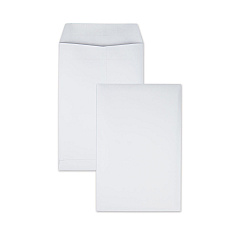 Quality Park Redi-Seal Catalog Envelope, #1, Cheese Blade Flap, Redi-Seal Closure, 6 x 9, White, 100/Box (43117)