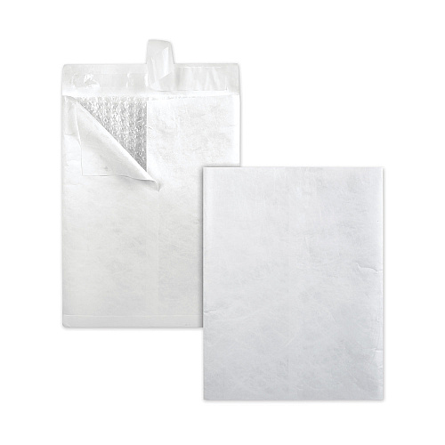 Survivor Bubble Mailer of DuPont Tyvek, #13 1/2, Square Flap, Redi-Strip Closure, 10 x 13, White, 25/Box (R7545)