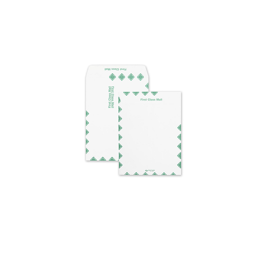 Quality Park Redi-Seal Catalog Envelope, #13 1/2, Cheese Blade Flap, Redi-Seal Closure, 10 x 13, White, 100/Box (54395)