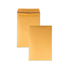 Quality Park Redi-Seal Catalog Envelope, #15, Cheese Blade Flap, Redi-Seal Closure, 10 x 15, Brown Kraft, 250/Box (43862)