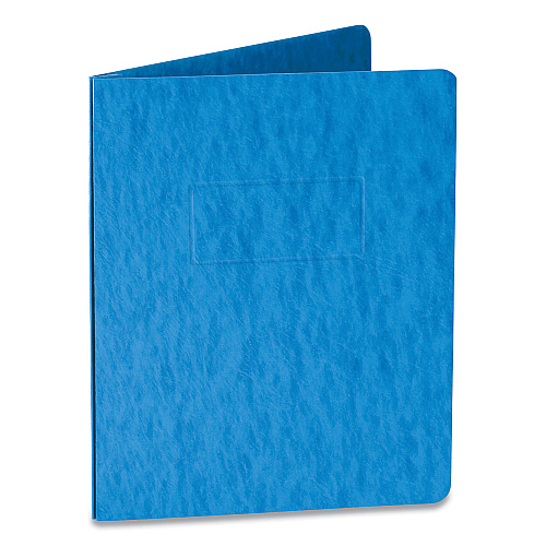 Oxford Two-Prong Pressboard Report Covers, Two-Prong Fastener, 3" Capacity, 8.5 x 11, Blue/Blue, 5/Pack (99401EE)