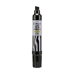Pilot Super Color Refillable Permanent Marker, Extra-Broad Chisel Tip, Black (43100BLK)