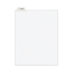 Avery-Style Preprinted Legal Bottom Tab Divider, Exhibit J, Letter, White, 25/PK (11949)